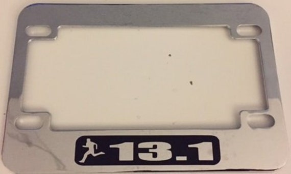 13.1 pink marathon runner License Plate Frame 13.1 pink marathon runner License Plate Frame