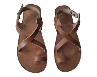 Custom size Barefoot Sandals, Leather Sandals,  Minimalist shoes, Greek sandals, Comfortable shoes, Wide Sandals