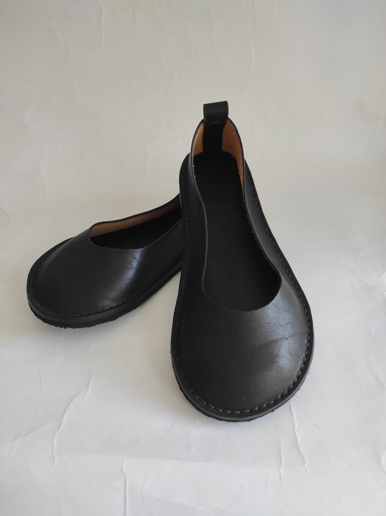 Natural foot shape barefoot shoes, Custom size minimalist shoes, Ballet shoes, Zero drop ballet shoes, Women wide toe box shoes image 1