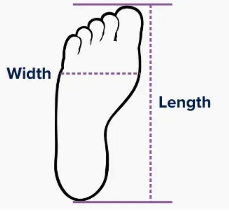 Foot Dashed Line Natural Foot Shape Barefoot Shoes, Custom Size Barefoot Flats, Ballet ...