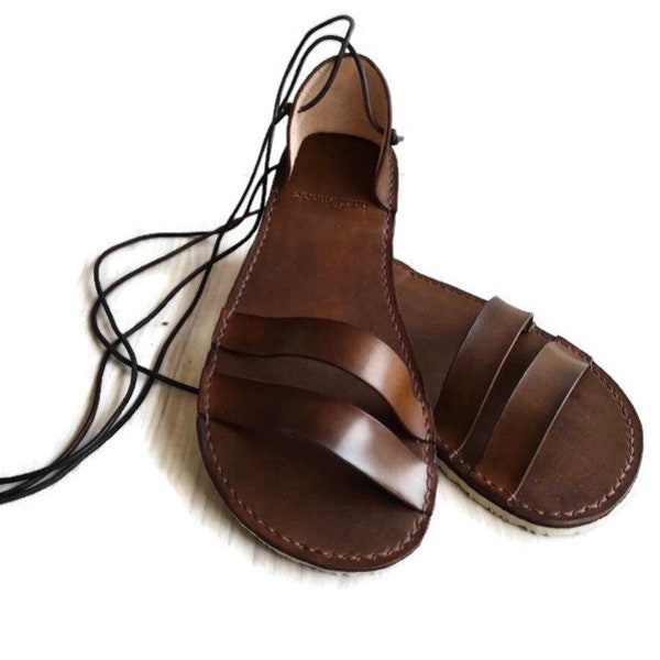 Barefoot Sandals women, Lace Up Sandals, Strap sandals, Comfort sandals, Flex sole sandals, Leather sandals, Sustainable Barefoot Sandals