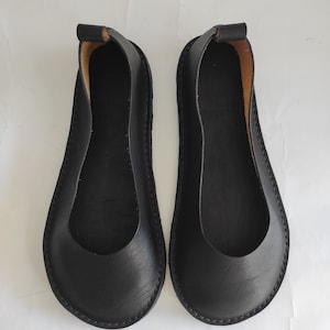 Natural foot shape barefoot shoes, Custom size minimalist shoes, Ballet shoes, Zero drop ballet shoes, Women wide toe box shoes image 5