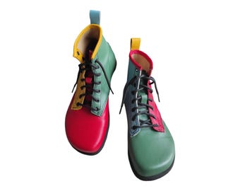 Barefoot boots, Custom size winter boots, Wide toe box boots, Zero drop boots, Natural foot shape boots, Women barefoot boots