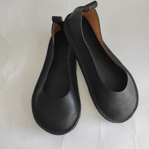 Natural foot shape barefoot shoes, Custom size minimalist shoes, Ballet shoes, Zero drop ballet shoes, Women wide toe box shoes image 3