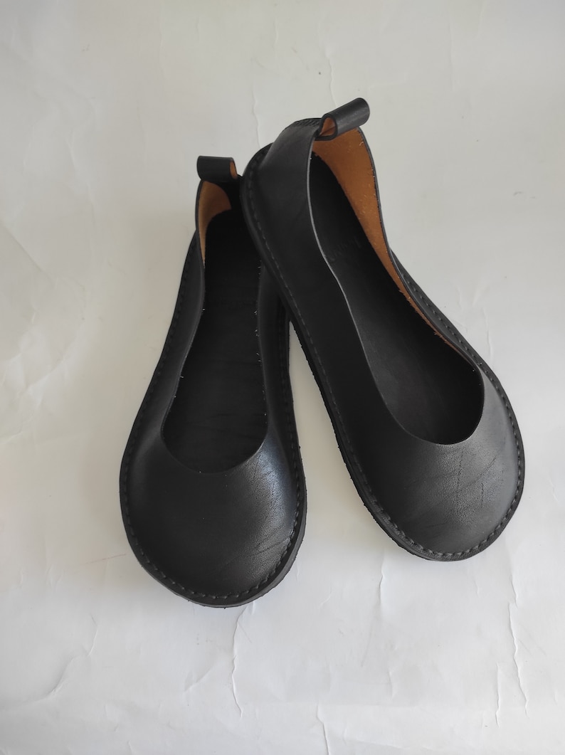 Natural foot shape barefoot shoes, Custom size minimalist shoes, Ballet shoes, Zero drop ballet shoes, Women wide toe box shoes image 3