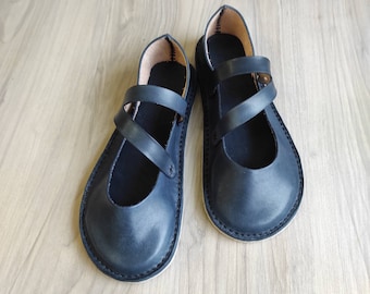 Zapatos minimalistas de talla personalizada, zapatos descalzos con forma natural del pie, zapatillas de ballet, zapatillas de ballet de caída cero, zapatos de mujer con puntera ancha