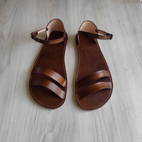 Custom size sandals, Barefoot sandals, Strap sandals, Summer women sandals, Leather sandals, Sustainable Barefoot Sandals