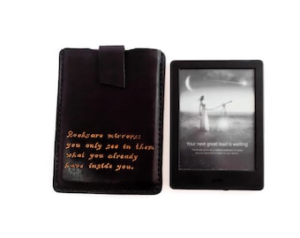 Funda de cuero para Kindle: cubierta personalizada para lector electrónico
