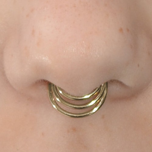 SEPTUM RING / Nose Ring Septum Piercing 18g Cartilage - Etsy