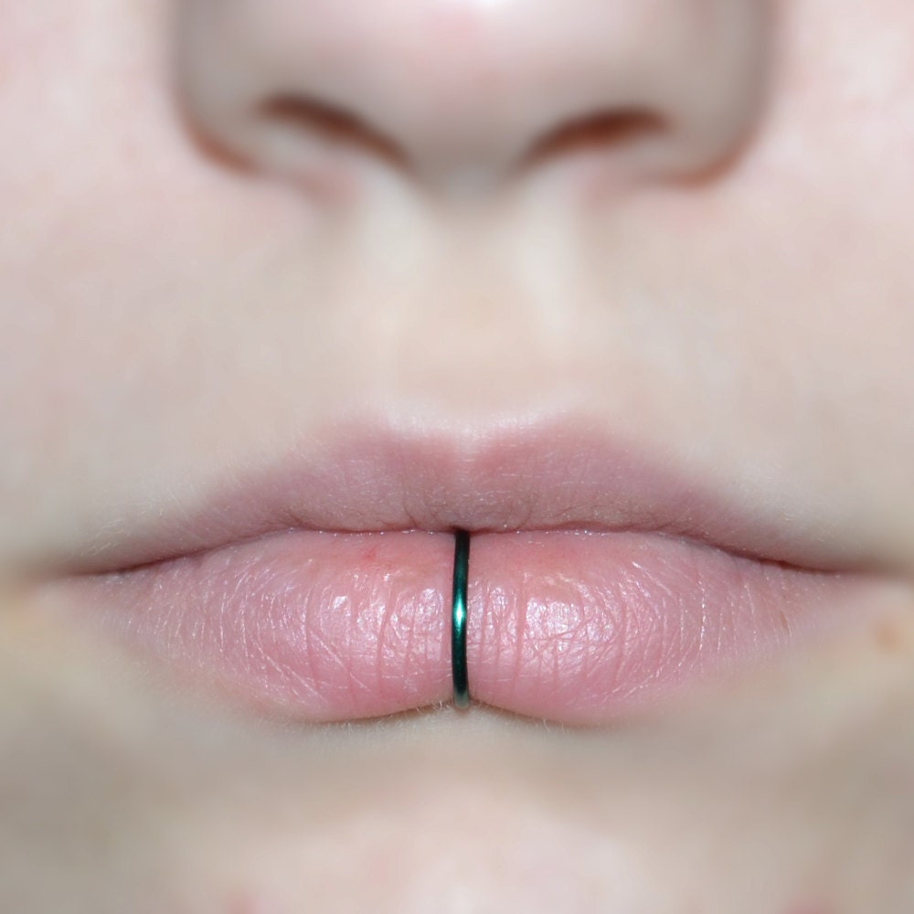 Defecte troosten Overredend Fake Lip Ring / Silver Plated Faux Lip Piercing Hoop Gold - Etsy