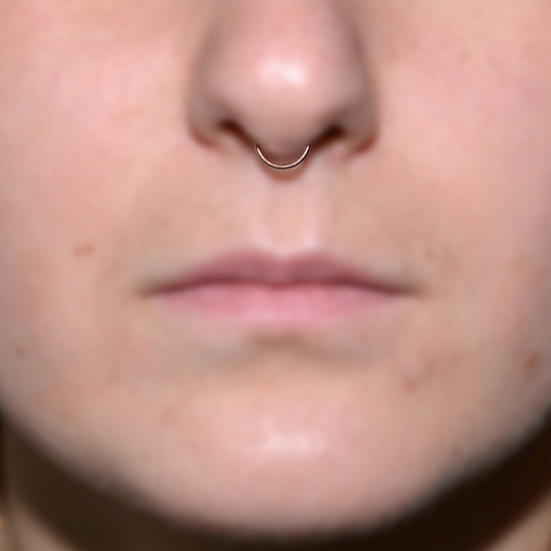 Kleine SEPTUM RING / Rosa Gold Septum Schmuck Nase piercing Etsy.de