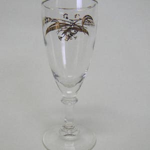 Vintage 1950&#39;s Homer Laughlin Lifetime &quot;Prairie Gold&quot; Wheat Mid-Century Sherry/Wine Glass