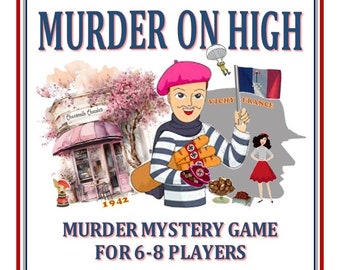 1940's Wartime WW2 Whodunnit Murder Mystery Game ~ Murder on High ~ for 6-8 players