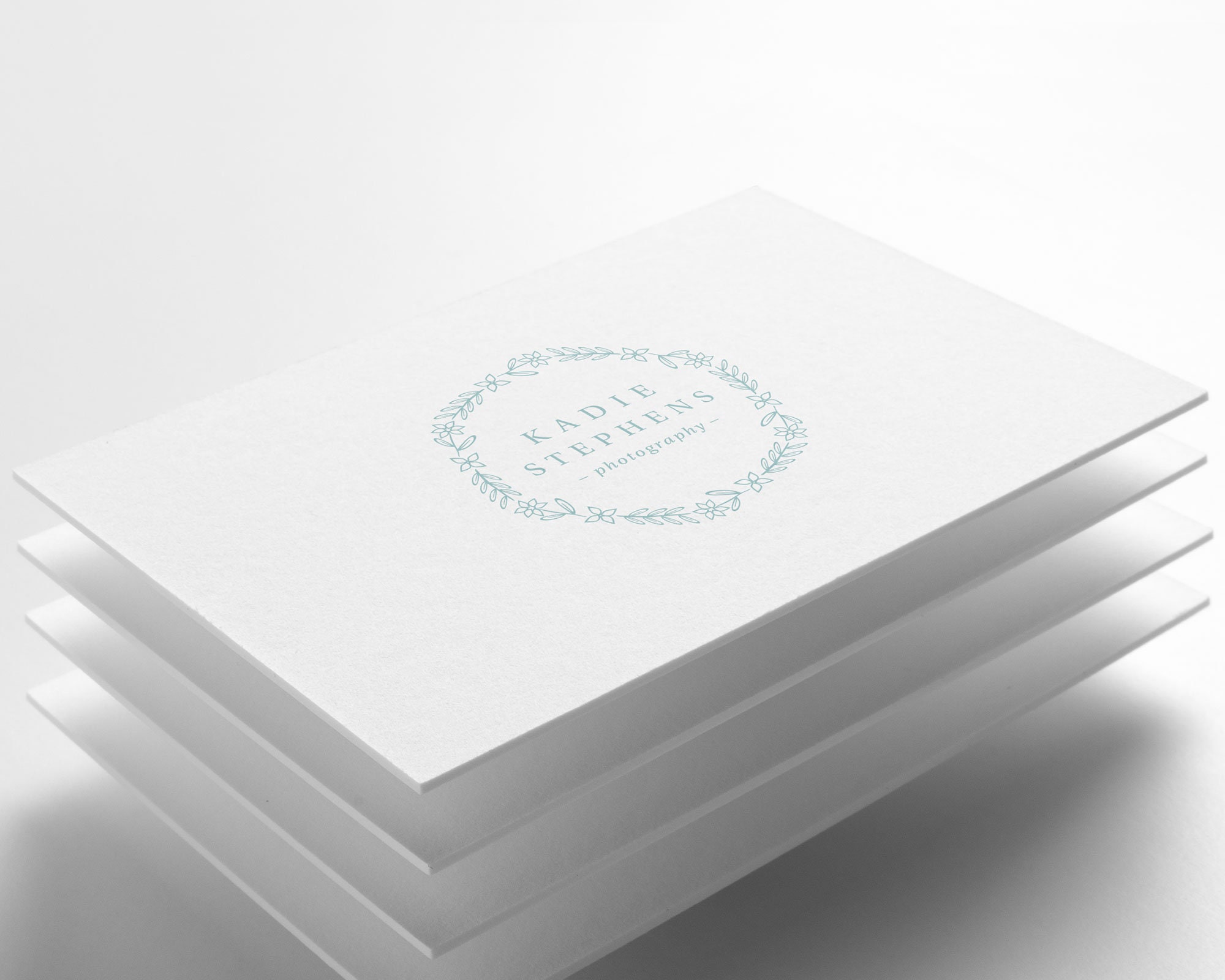 Premade Wreath Logo Floral Wreath Logo Design Bohemian Logo | Etsy