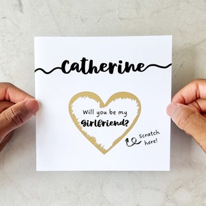 Carte Serez-vous ma petite amie - Carte Serez-vous mon petit ami - N'importe quelle carte de proposition - Idée de proposition de carte à gratter pour partenaire