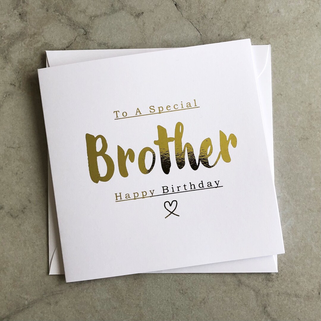 Aazon.co : Old English Co. Special Brother Birthday Card For Hi...