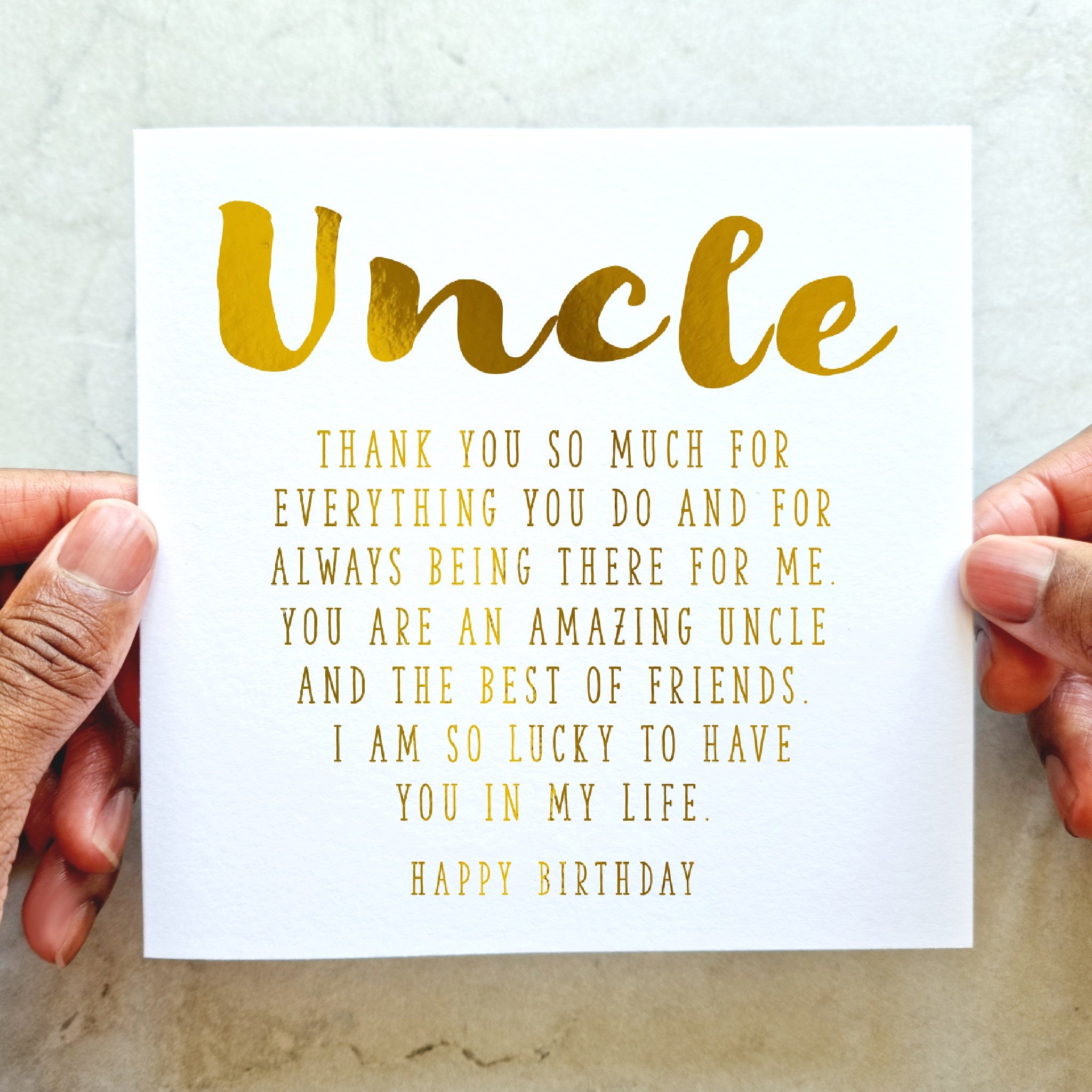 Poem Uncle Birthday Card Birthday Card for Uncle Birthday Card Uncle
