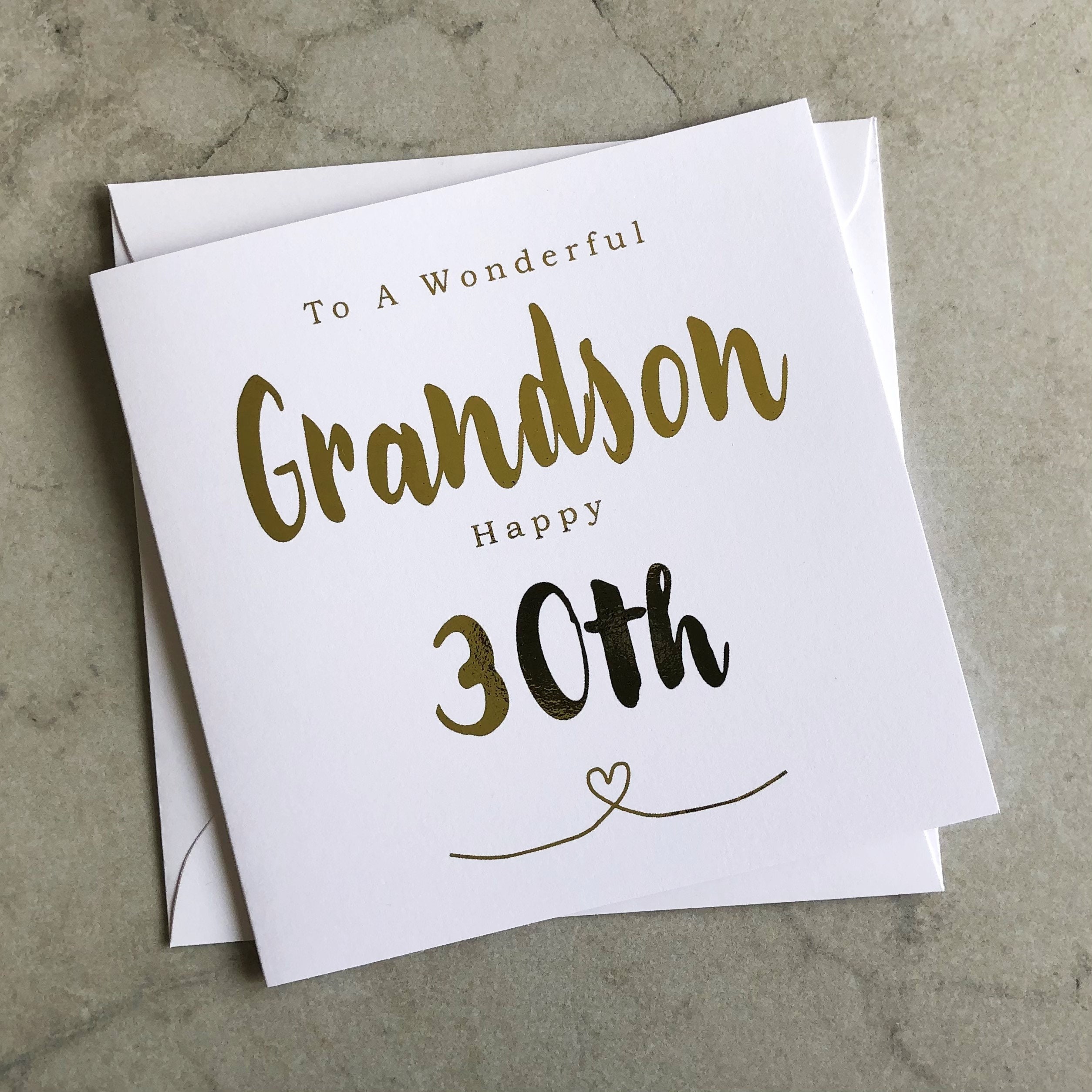 Birthday Cards Grandson Birthday Card 30th Birthday Amazing Grandson ...