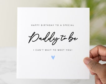 Daddy To Be Birthday Card - Birthday Card For Daddy To Be - Expecting Daddy Birthday Card From Bump - Card From Bump - Daddy To Be Card