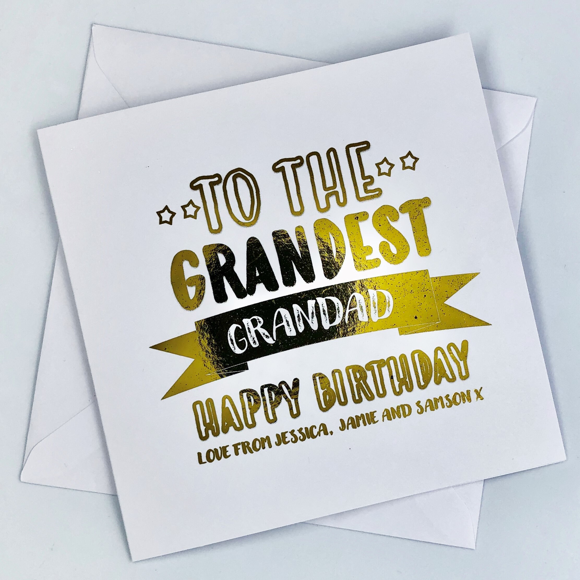 Download Personalised Grandad Birthday Card Grandad Card Birthday Etsy