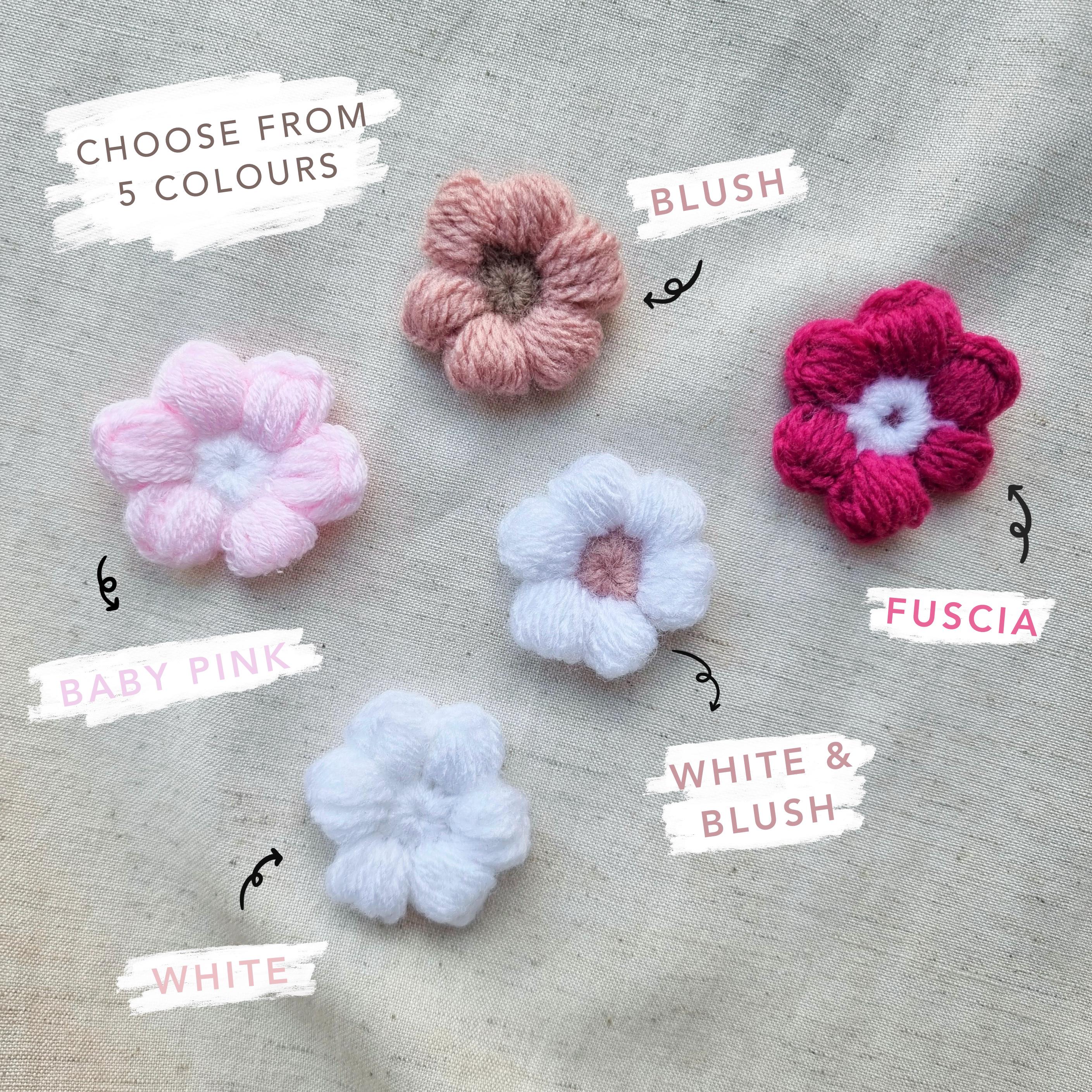 Personalised Flower Daughter Birthday Card - Handmade Crochet Puff ...