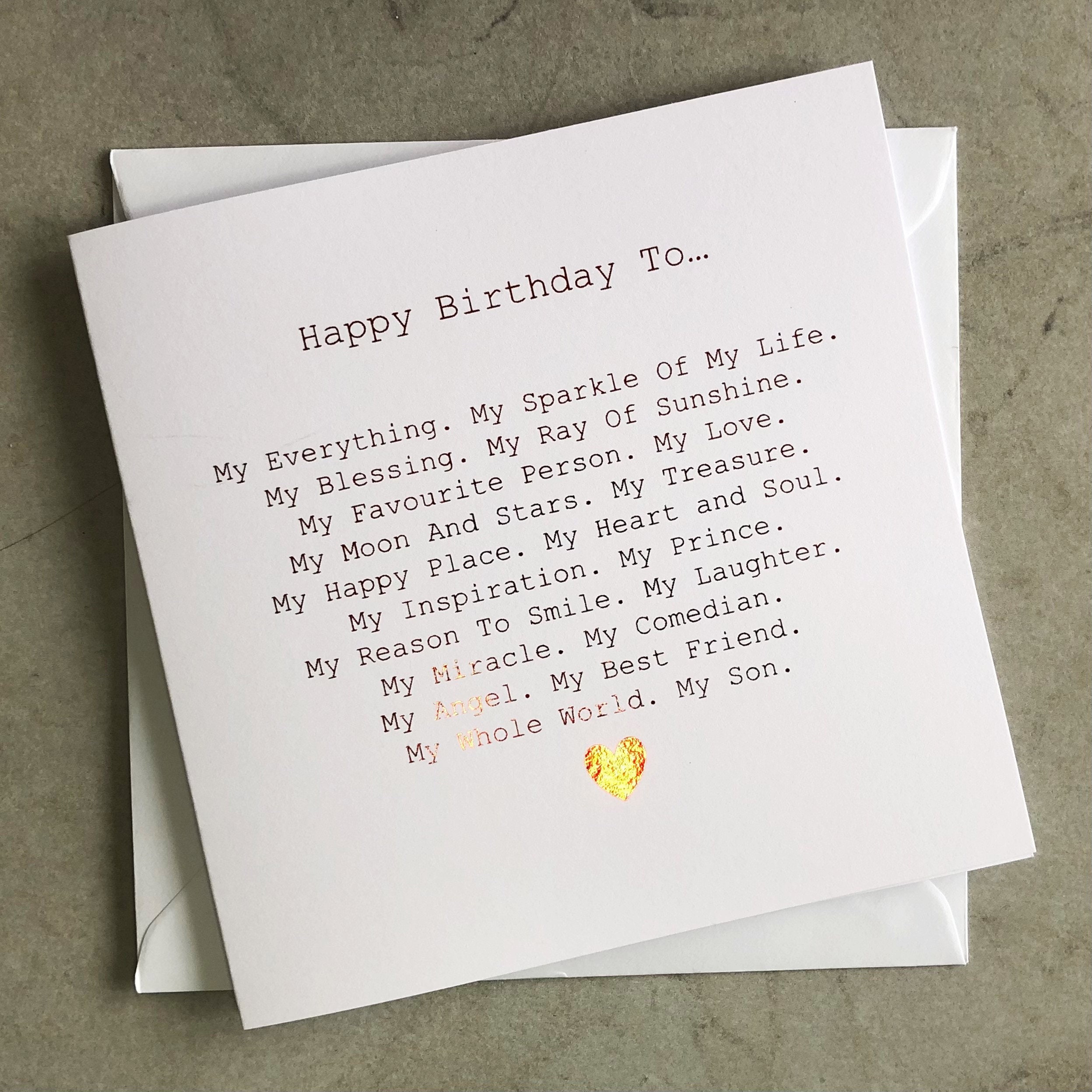 son birthday card birthday son card birthday card for son etsy