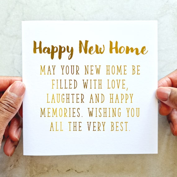 Lustige New Home Karte – Ohne Text Innen, Zum Selbstbeschriften, A5 Mit Umschlag