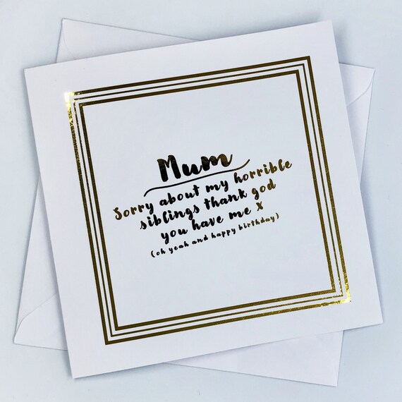 Biglietto Compleanno Mamma Biglietto Compleanno Mamma Etsy