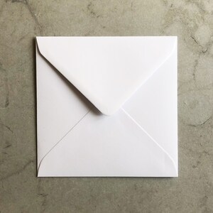 May include: A white envelope with a standard flap.