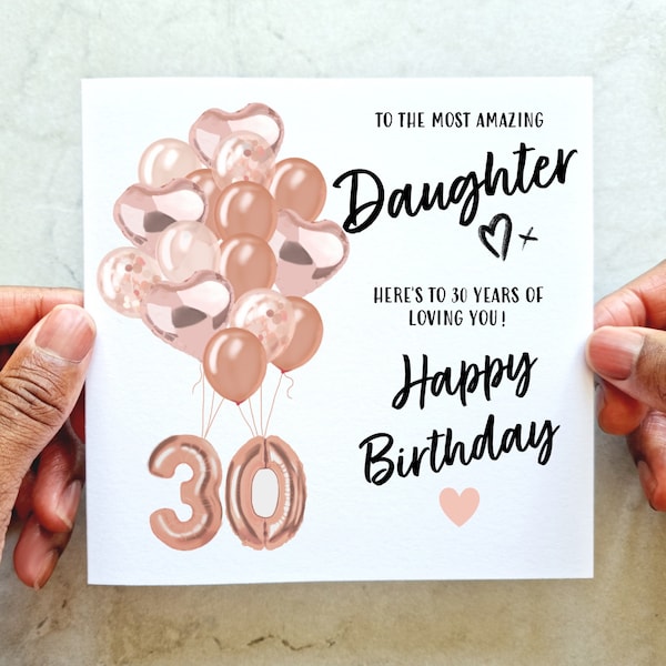 30th Birthday Card Daughter Etsy UK Il Kz9n 