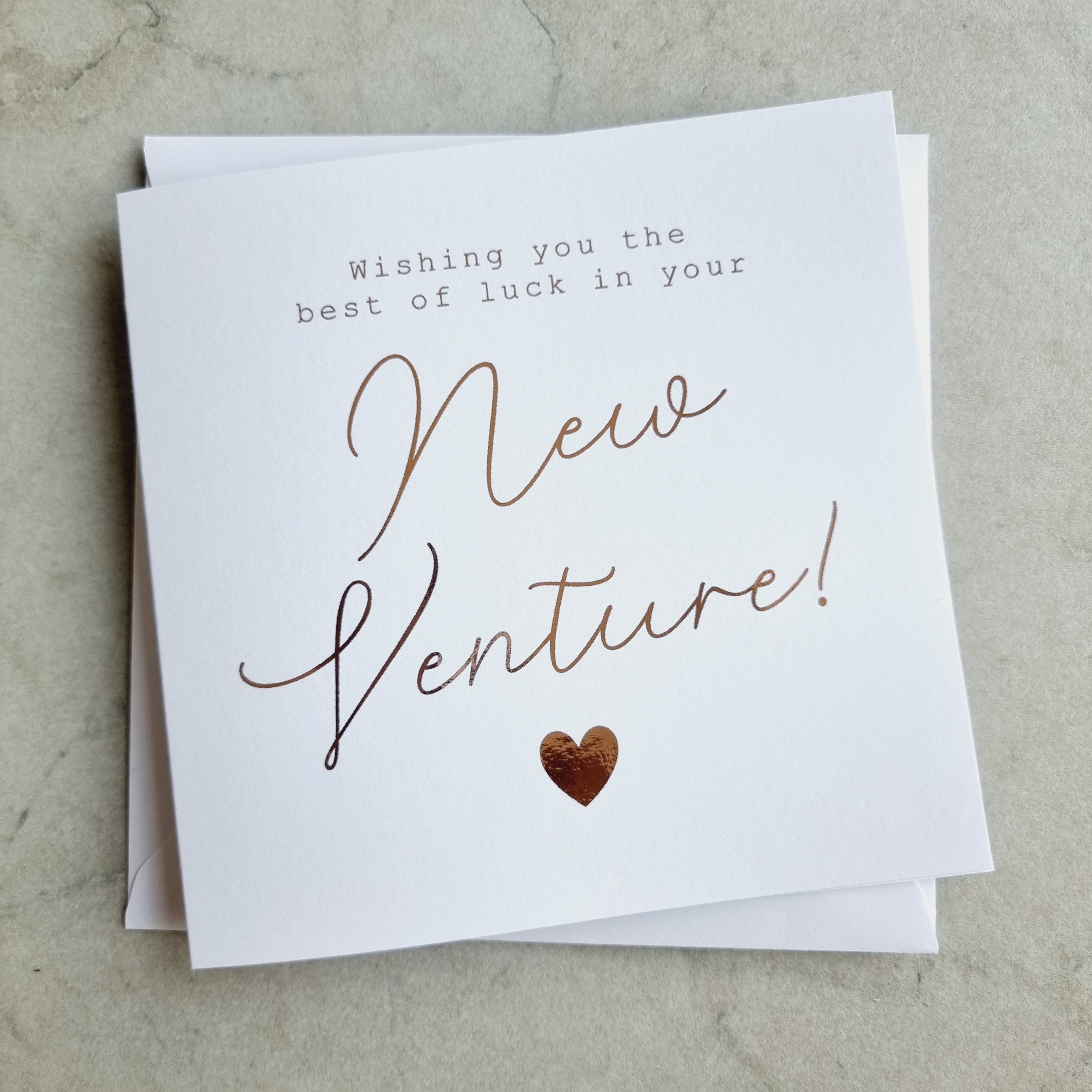 Good Luck New Venture Card Best of Luck Card Congrats Card Etsy