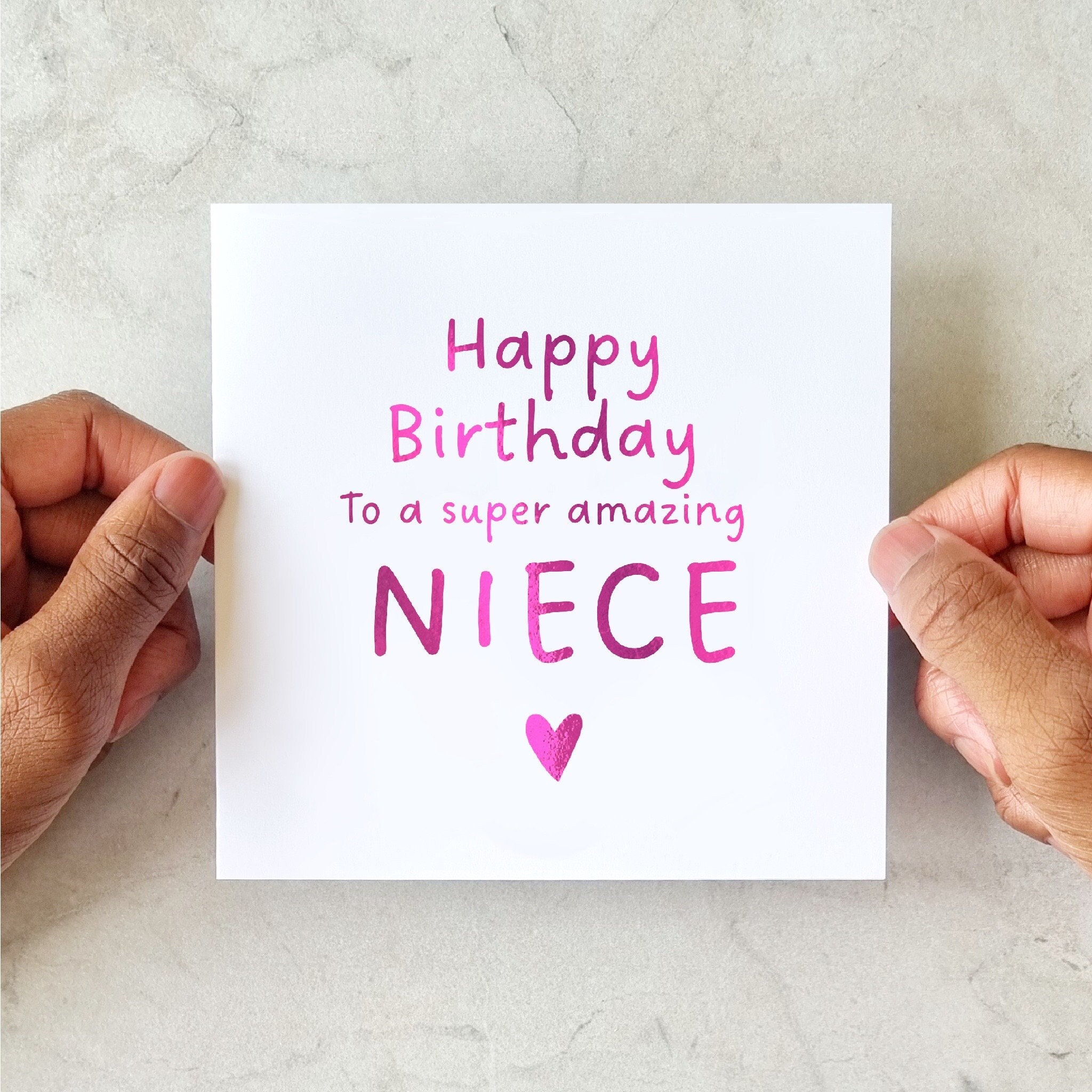 Super Amazing Niece Birthday Card - Birthday Card for Niece - to A ...