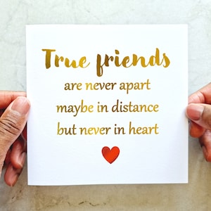 True Friend Birthday Card - Birthday Card For Friend - Birthday Card For Friend - Best Friend Card - Bestie Birthday Card - Foil Card