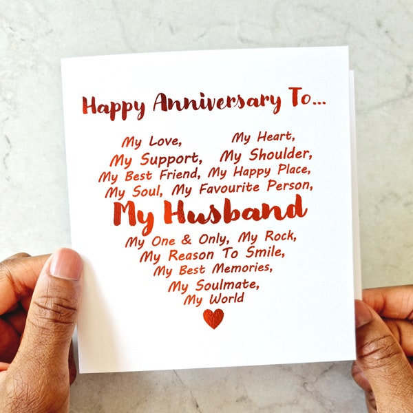 Anniversary Card For Husband Etsy anniversary-card-for-husband-etsy