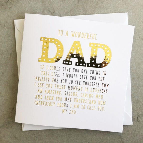 Wonderful Dad Birthday Card Wonderful Dad Birthday Card