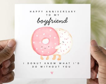 Fun Boyfriend Anniversary Card, Anniversary Card For Boyfriend, Romantic Boyfriend Card, Funny Card for Boyfriend