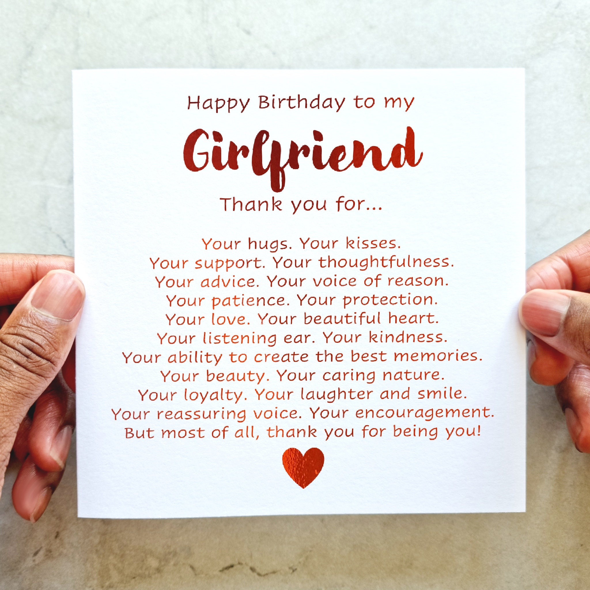 Birthday cards for your girlfriend cheap