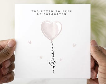Personalised Baby Loss Card, Thinking of You Card, Sympathy Card, Miscarriage Card, Bereavement Card, Stillbirth Card, Baby Loss