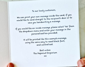 Husband 70th Platinum Wedding Anniversary Handmade Card - Love Lines - View #9