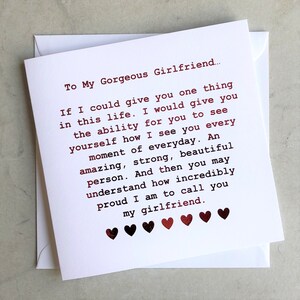 Girlfriend Birthday Card Girlfriend Card Birthday Card for - Etsy