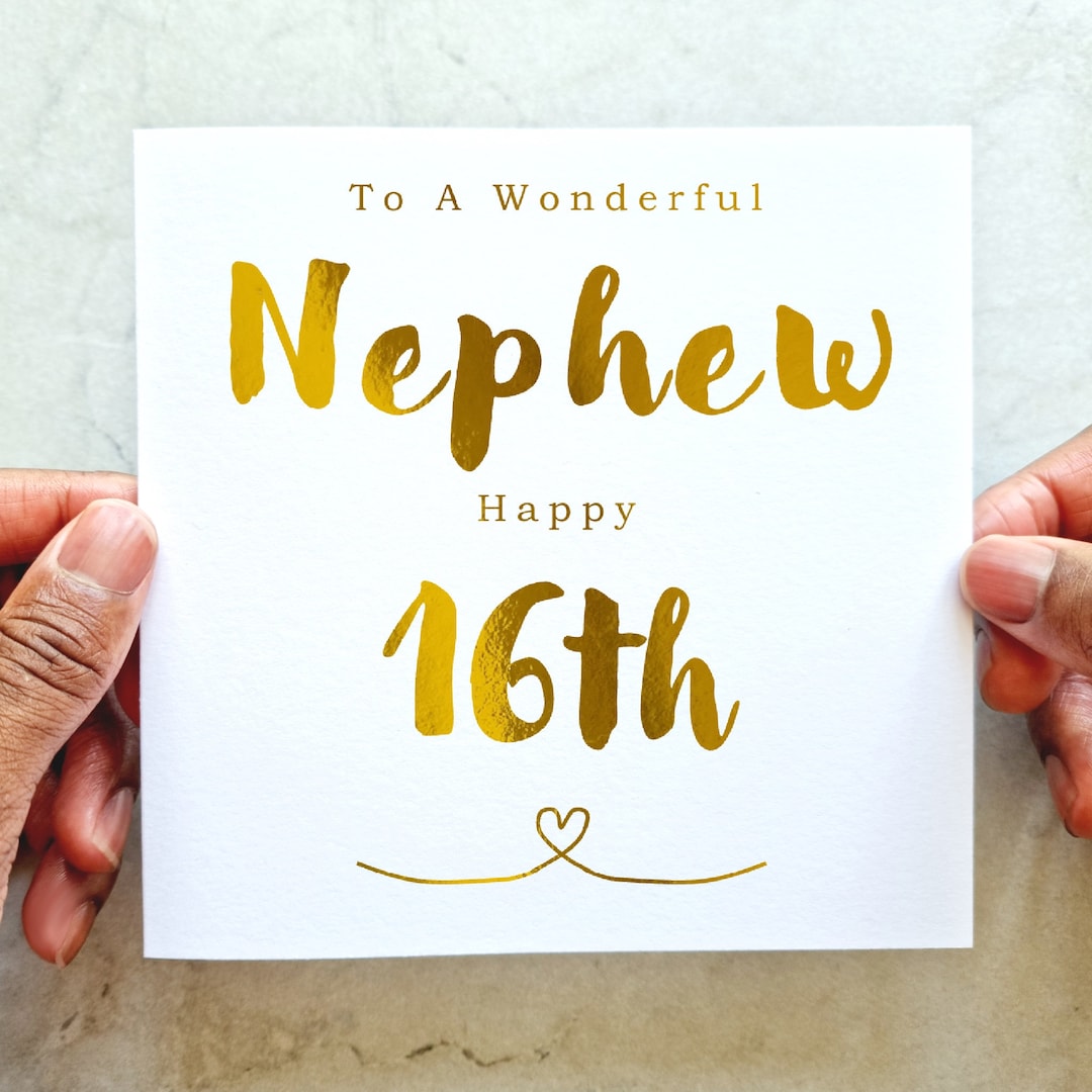Nephew 16th Birthday Card Nephew 16th Card 16th Birthday Card For nephew-16th-birthday-card-nephew-16th-card-16th-birthday-card-for