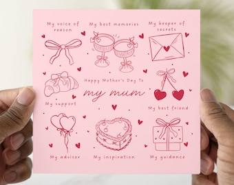 Flower Daughter Mothers Day Card - Handmade Crochet Flower - Mother’s ...