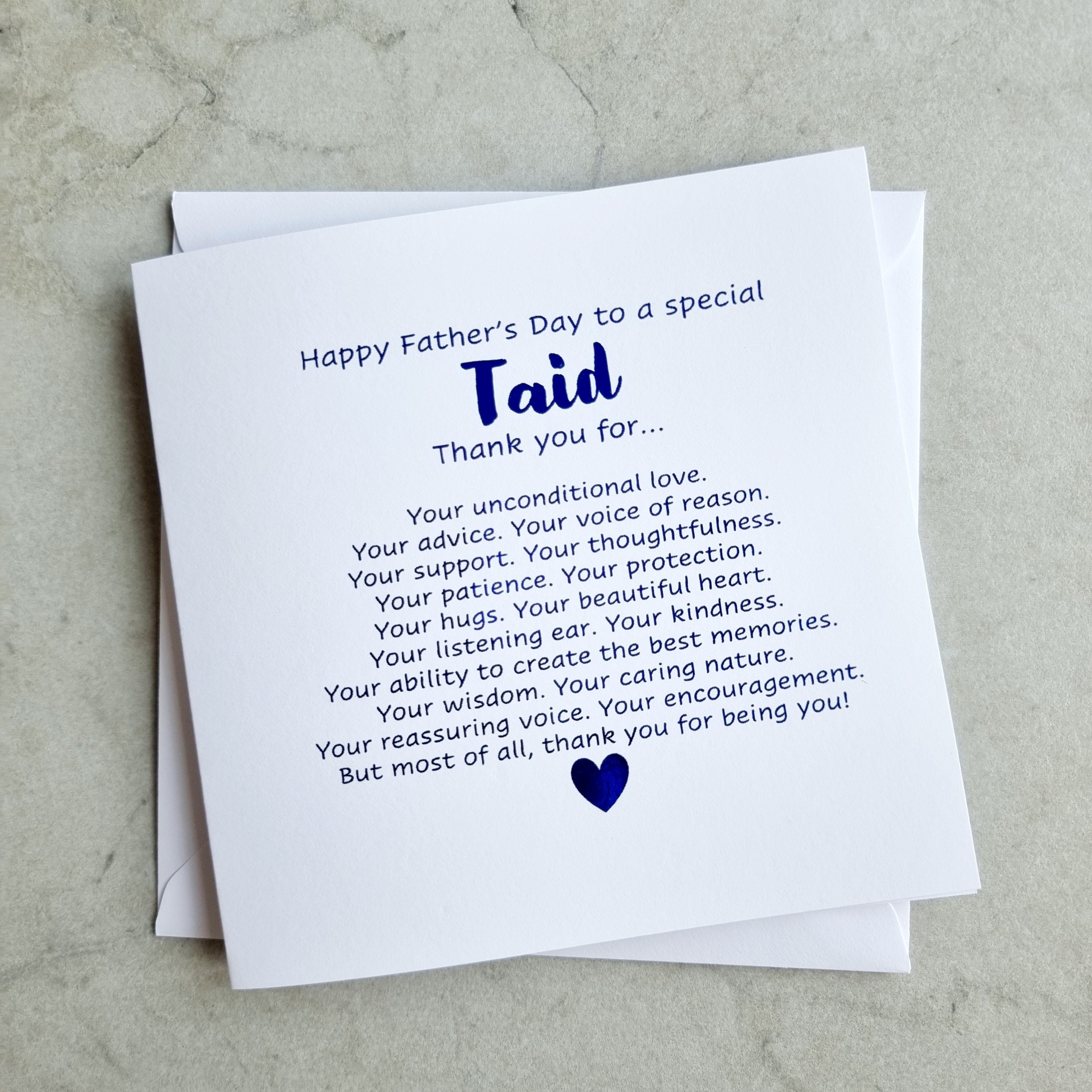 Taid Fathers Day Card Welsh Grandad Father S Day Card Etsy
