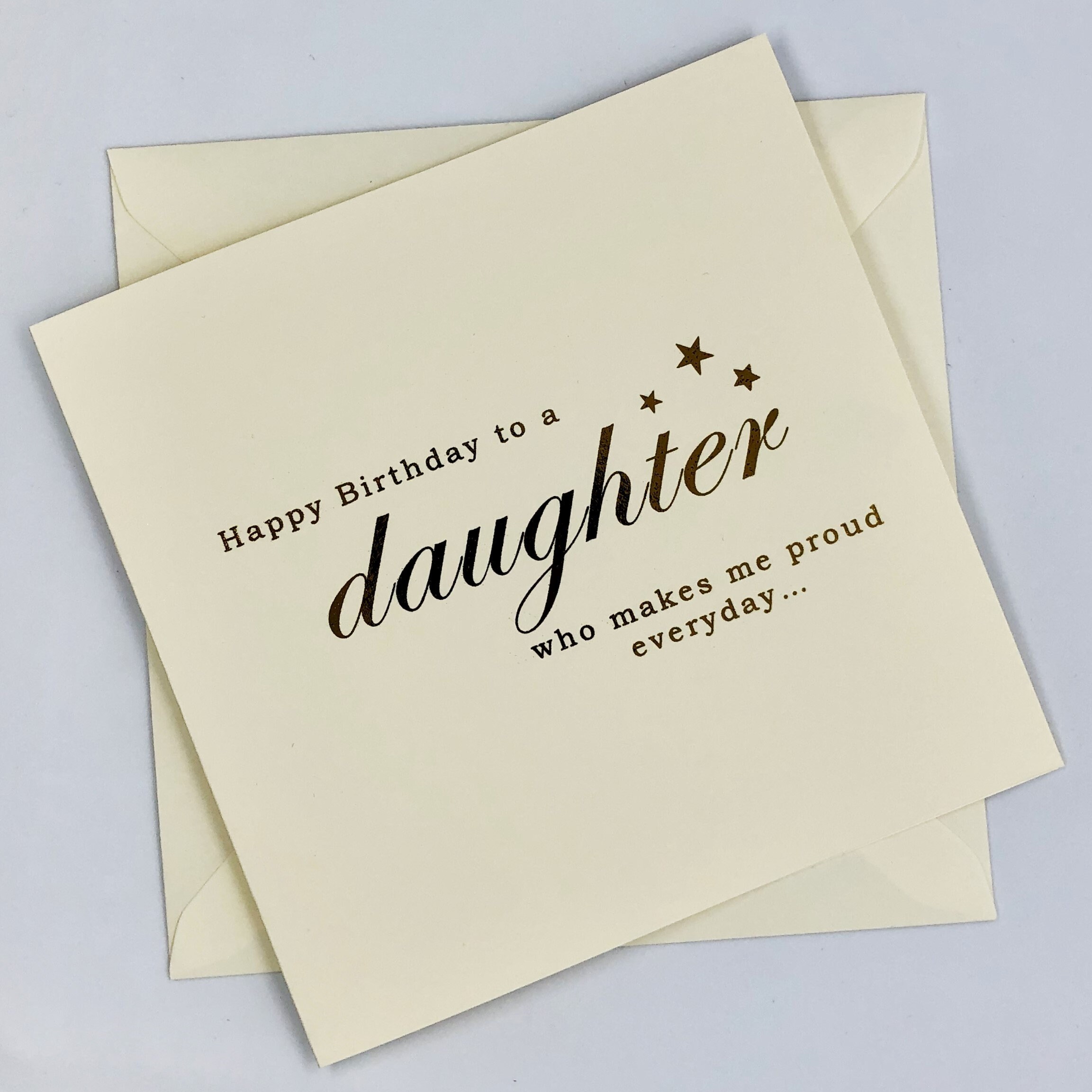 Gold Foil Daughter Birthday Card - Birthday Card For Daughter - Birth…
