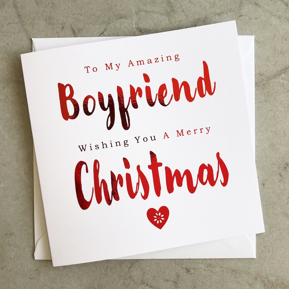 Christmas Boyfriend Poem Card Christmas Card For Boyfriend Etsy