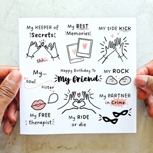 My Friend Birthday Card - Birthday Card For Best Friend - Birthday Card For Friend - Friend Card - Birthday Card For Her