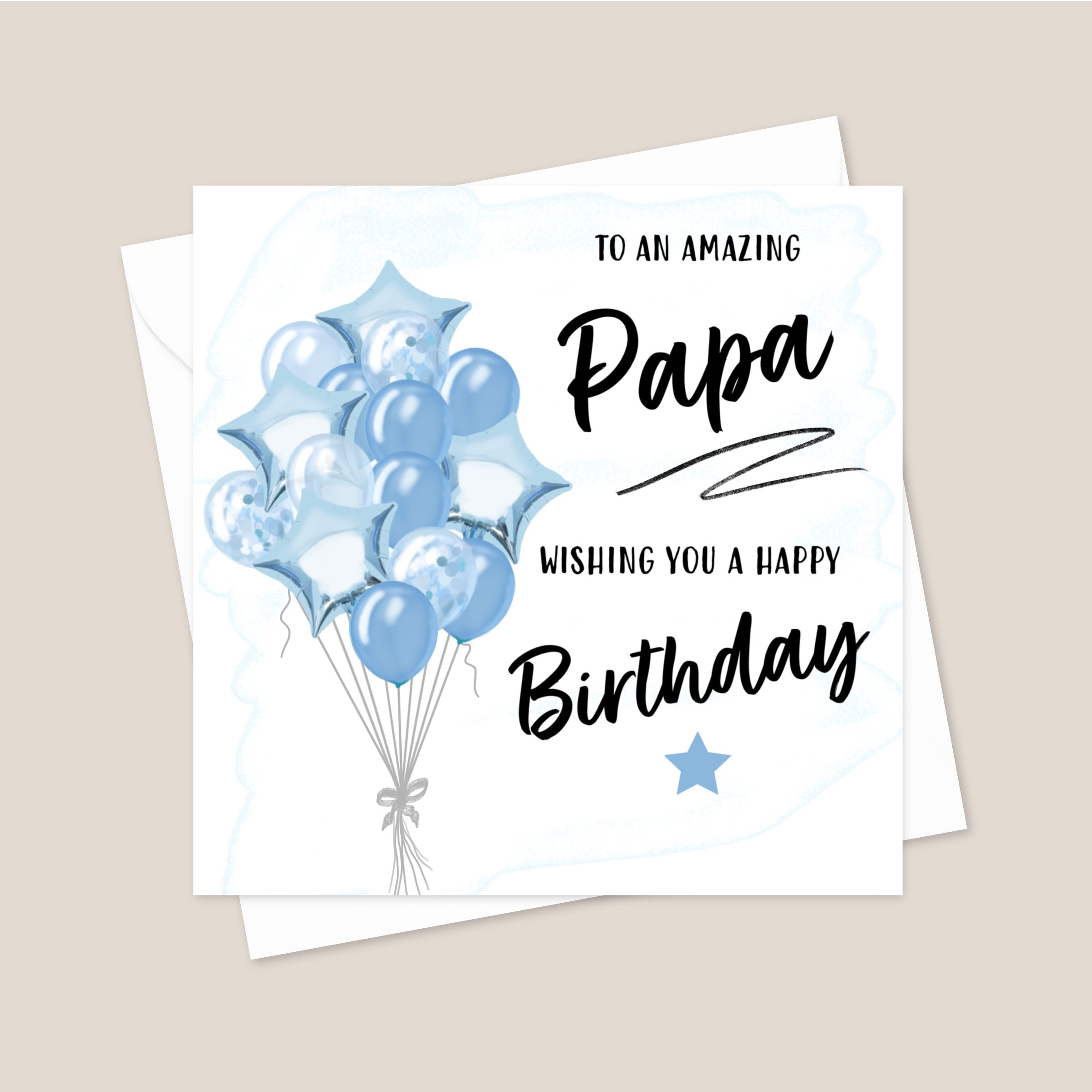 Papa Birthday Card - Birthday Card For Papa - Birthday Card Papa
