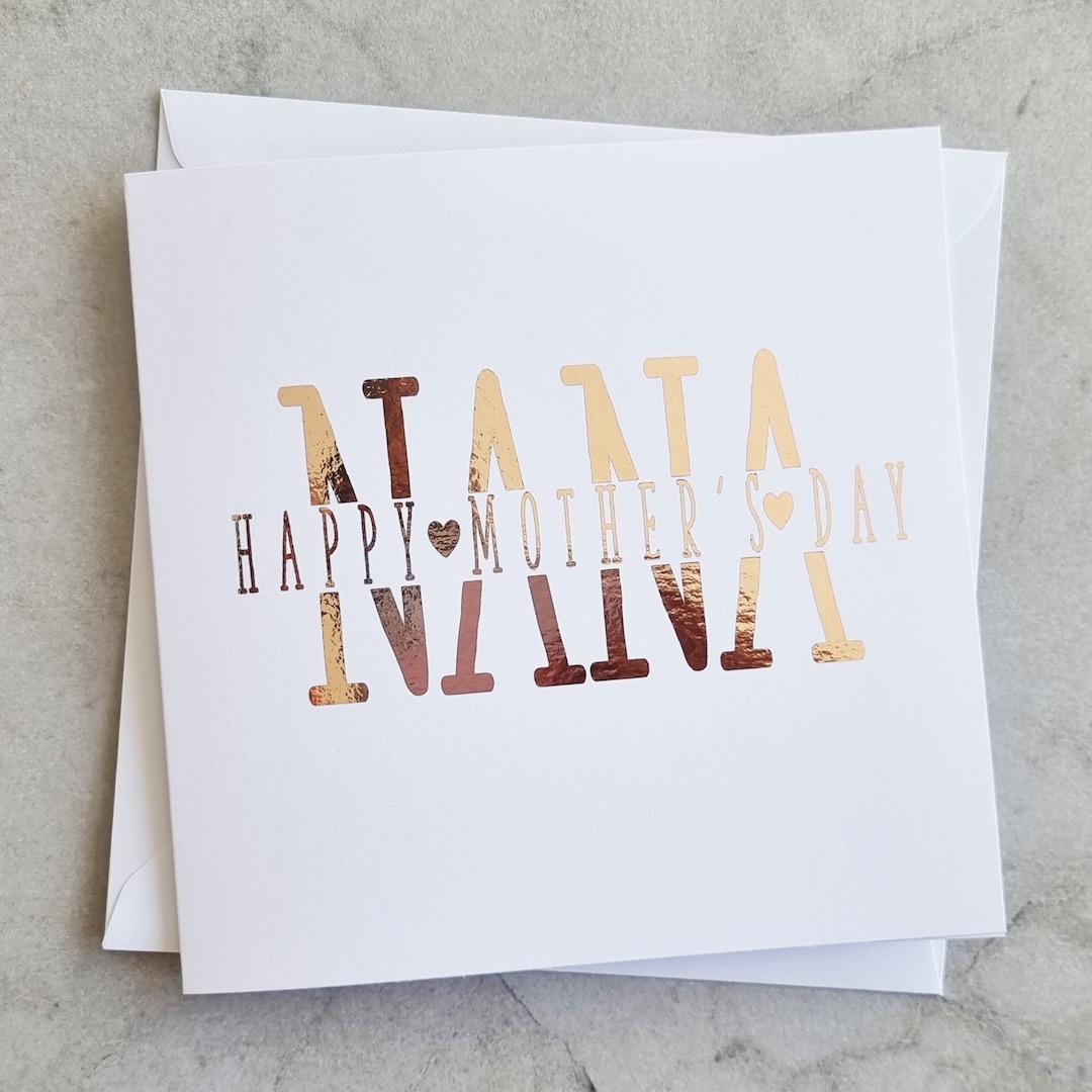 Nana Mothers Day Card Nana Card Card for Nana Card for Her Best Nana