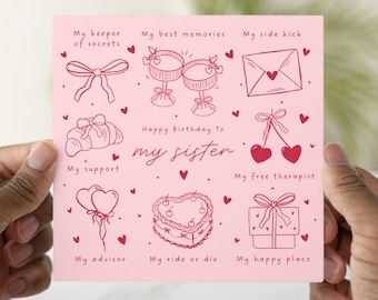 Meaningful My Sister Birthday Card, Birthday Card For Sister
