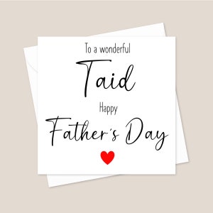 Taid Fathers Day Card - Welsh Grandad  Father's Day Card - Father’s Day Card For Taid - Taid - Fathers Day Card- Grandad - Printed Card
